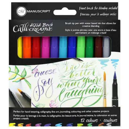 Manuscript Calli-Creative Aqua Brush Markers, 12ct. {1}