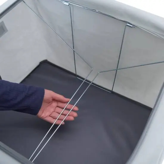 Simplify Gray Collapsible Storage Box with Handles {6}