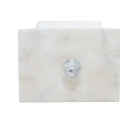 Gray Rectangular Aluminum Jewelry Box with Stoneware Lid {5}