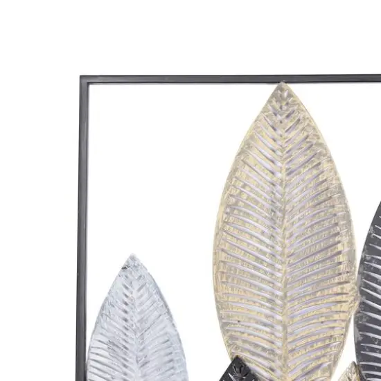 Black Metal Farmhouse Floral Wall Decor {6}