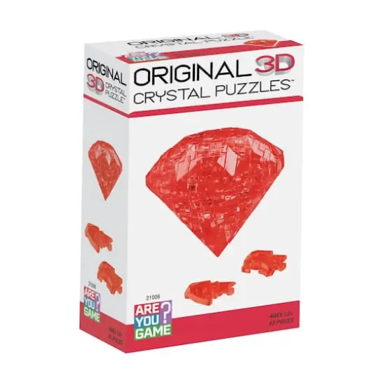 Original 3D Crystal Puzzle&trade; Ruby 43 Piece Puzzle {3}