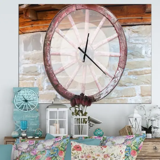 Designart 'Black And White Optical Illusion Modern Rectangular Wall Clock {3}