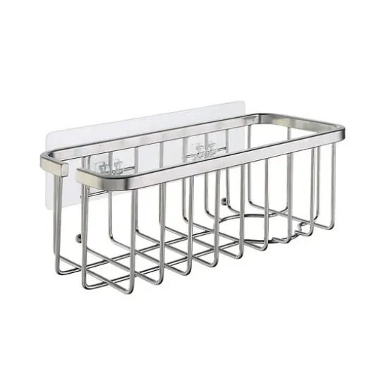 SunnyPoint NeverRust Deluxe Kitchen Sink Suction Holder Brush Nickel {1}