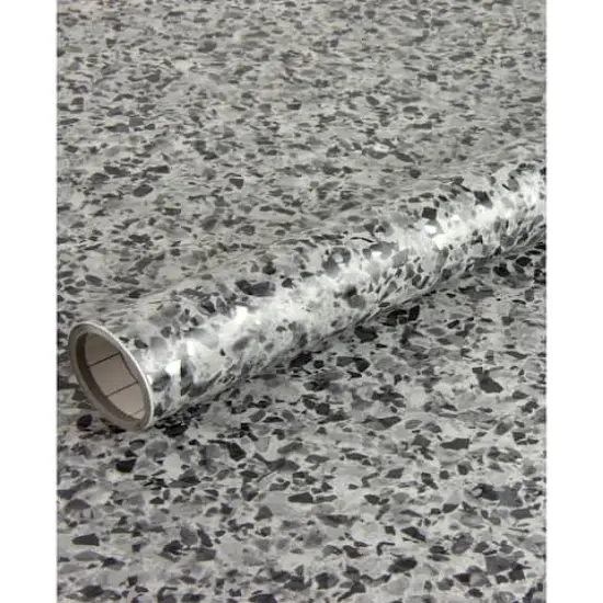Fablon Silver Grey Terrazzo Adhesive Film {4}