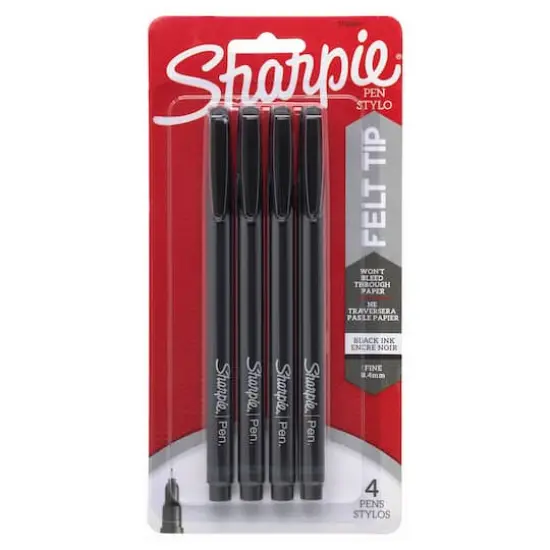 Sharpie&reg; Fine Point Pens, Black {4}