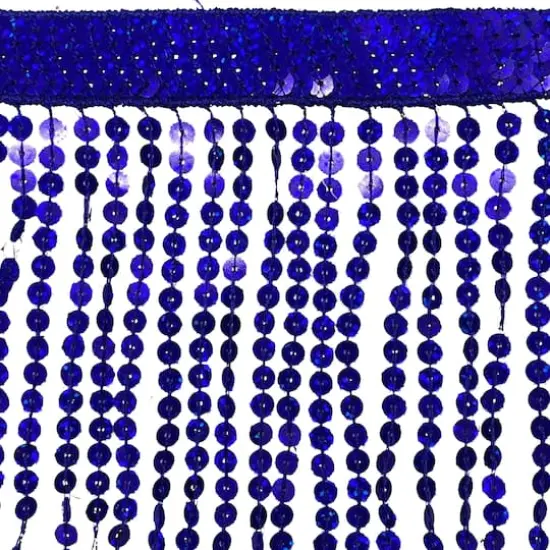6" Sequin Fringe Trim by Celebrate It&reg; Blue {3}