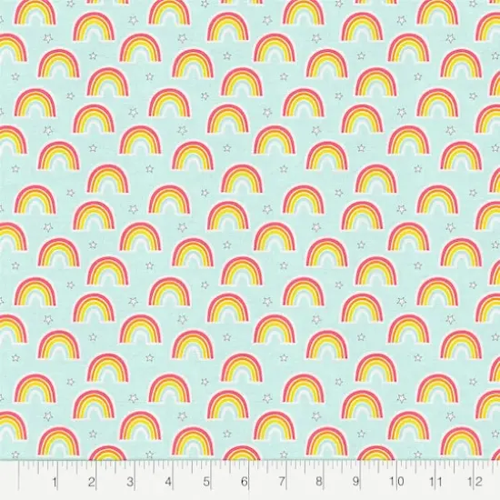 Fabric Editions Rainbow Sky Cotton Fabric {3}