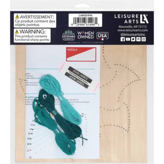 Leisure Arts&reg; Pinwheel Stitched String Art Panel Kit {7}