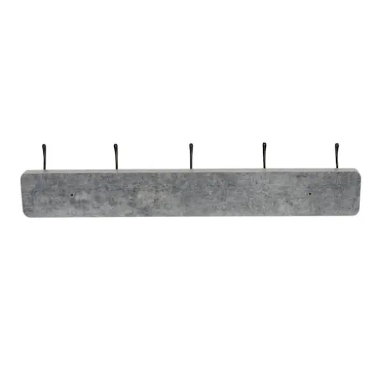 Household Essentials Wall Mounted Coat Rack with 5 Hooks {6}