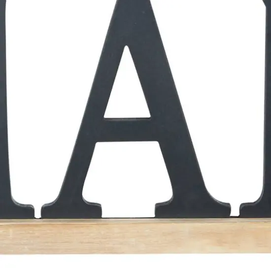 Black Wood Traditional Wall Decor 10" x 48" x 1" {5}