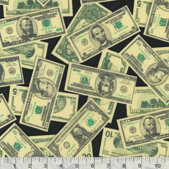 Robert Kaufman Money US Dollars Cotton Fabric {3}