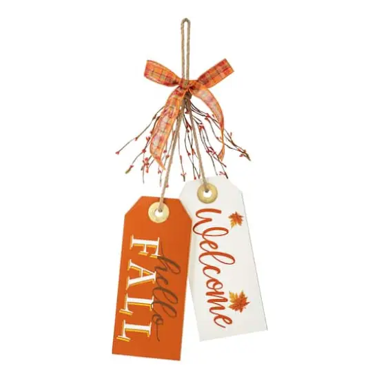 Glitzhome&reg; 24" Fall Wooden Door Hanger {1}