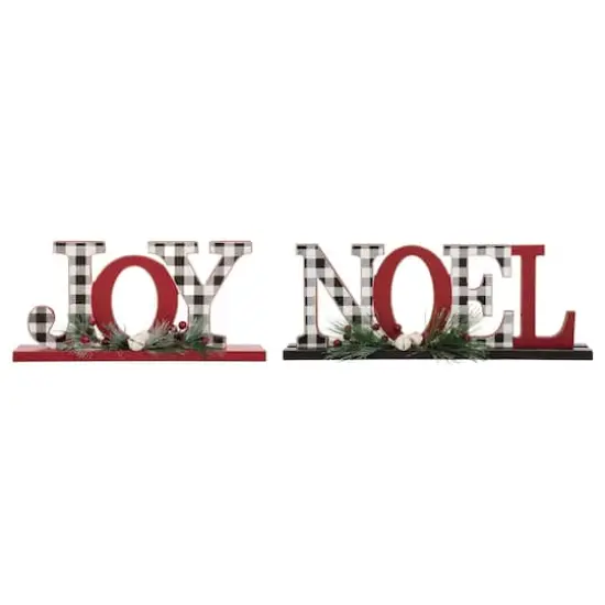 Glitzhome&reg; Noel & Joy Table Top D&eacute;cor Set {1}