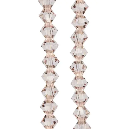 Preciosa Glass Crystal Bicone Beads, 4mm by Bead Landing&trade; Light Rose {5}