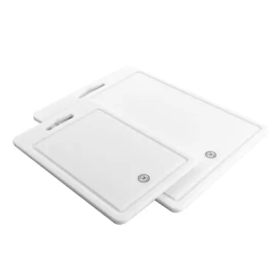 Martha Stewart White Plastic 2 Piece Cutting Board {1}