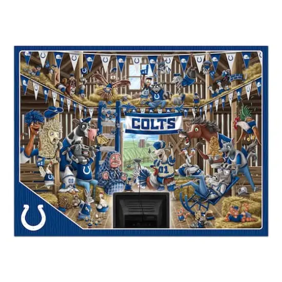 NFL Barnyard Fans 500 Piece Puzzle Indianapolis Colts {5}