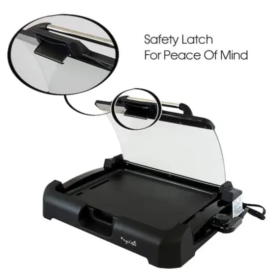 Megachef Reversible Indoor Grill & Griddle With Removable Glass Lid {10}