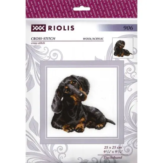 RIOLIS Dachshund Cross Stitch Kit {1}