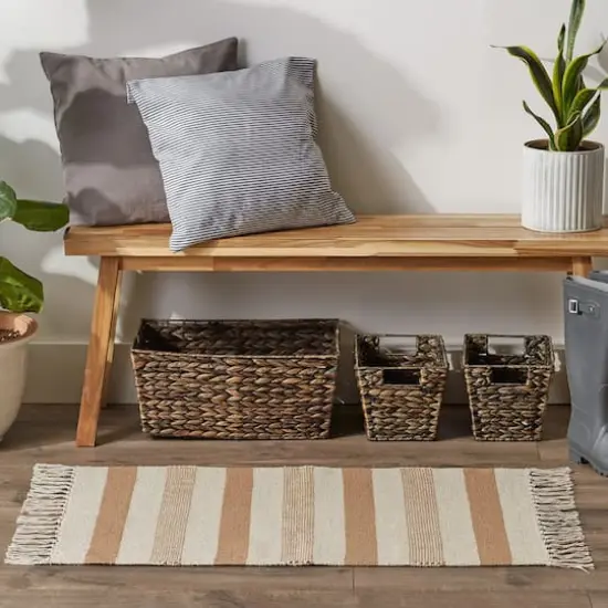 DII&reg; Stone Combo Stripe Hand-Loomed Rug, 2ft. x 3ft. {4}