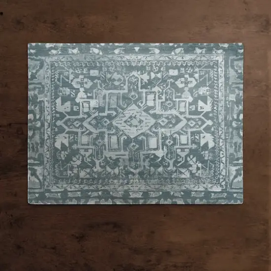 18" Navy Vintage Poly Twill Placemat {3}