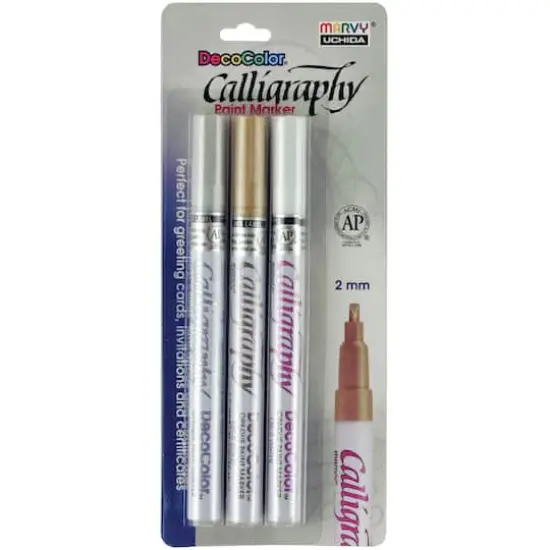 DecoColor&reg; Calligraphy Opaque Paint Marker Set {1}