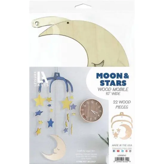 Leisure Arts&reg; Moon & Stars Wood Mobile {1}