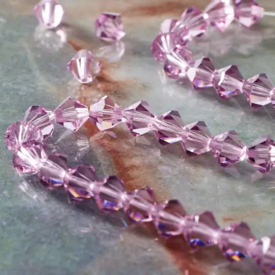 Preciosa Glass Crystal Bicone Beads, 6mm by Bead Landing&trade; Light Amethyst {3}