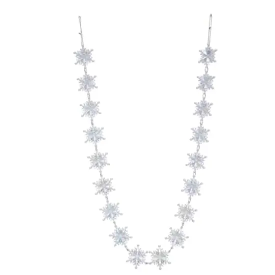 6ft. Iridescent Snowflakes Garland by Ashland&reg; {1}