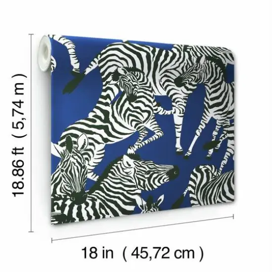 RoomMates Herd Together Peel & Stick Wallpaper Blue {8}