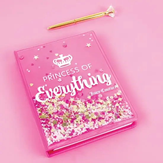 Make It Real Juicy Couture Princess of Everything Glitter Journal & Pen Set {3}