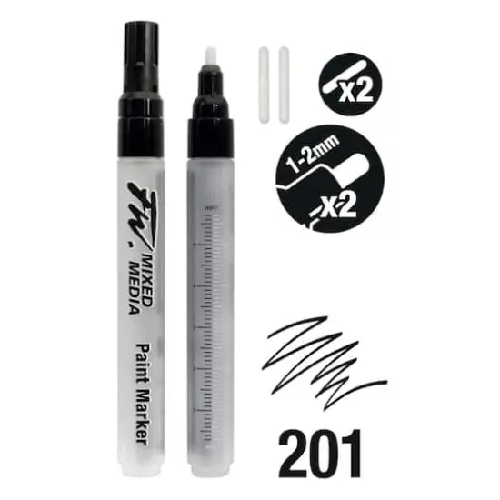 Daler-Rowney&reg; 201 Medium 2 FW Empty Paint Marker Set {3}