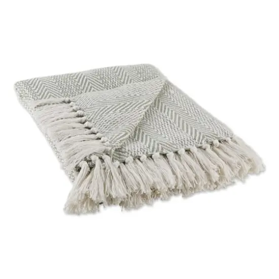 DII&reg; Artichoke Herringbone Stripe Throw {1}