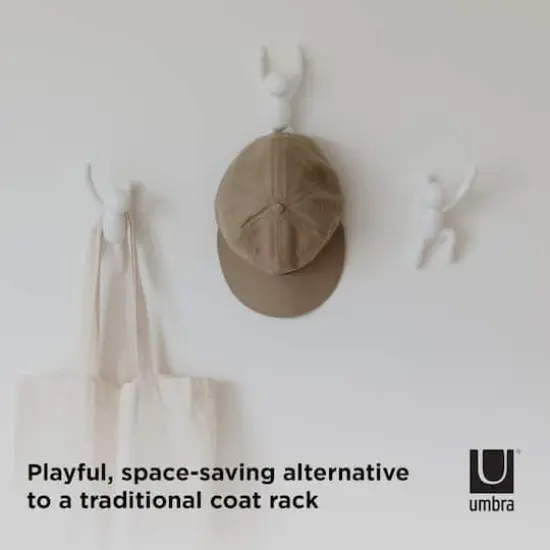 Buddy Wall Hooks, 3ct. White {7}