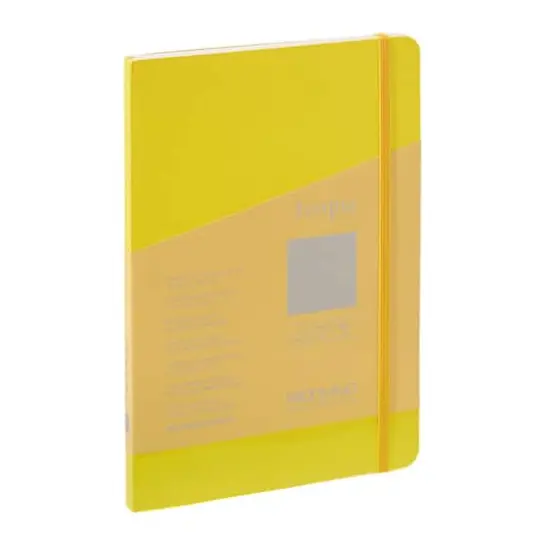 Fabriano&reg; Ecoqua Plus Dotted A5 Fabric-Bound Notebook Yellow {1}
