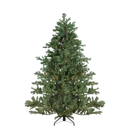 7.5ft. Pre-Lit Mountain Pine Artificial Christmas Tree, Clear Lights {1}