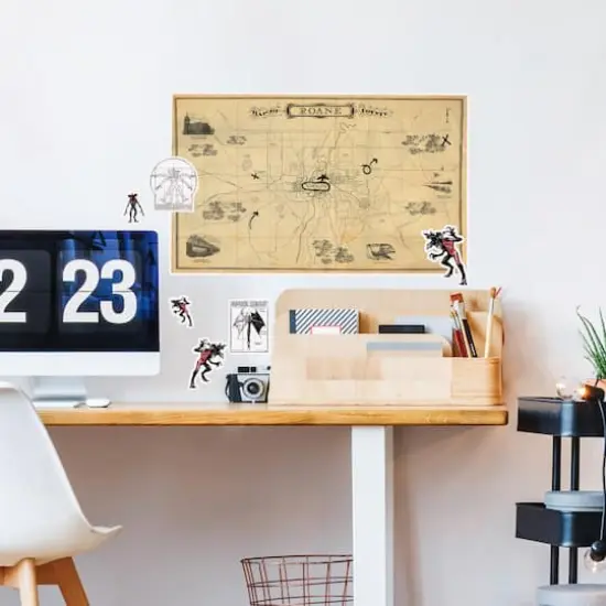 RoomMates Stranger Things Dry Erase Hawkins Map Peel & Stick Giant Wall Decals {4}