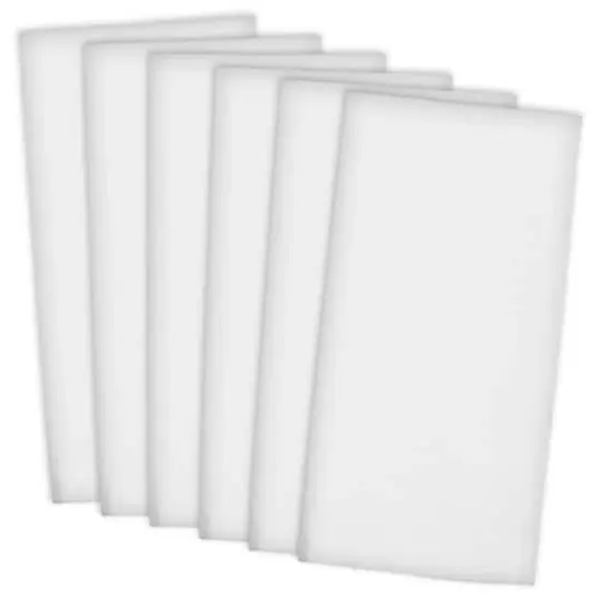 DII&reg; White Flat Woven Dishtowels, 6ct. {1}