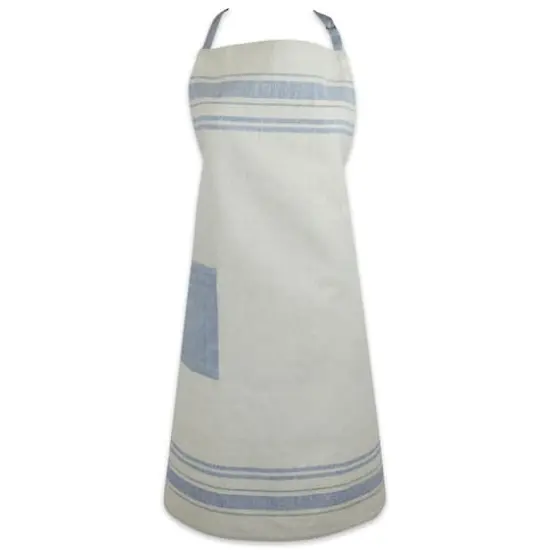 DII&reg; Nautical Blue French Stripe Chef Apron {1}