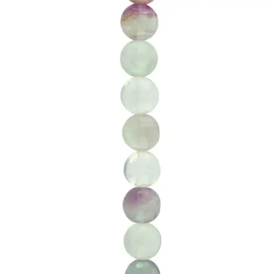 Pink & Blue Faceted Fluorite Coin Beads by Bead Landing&trade; {1}