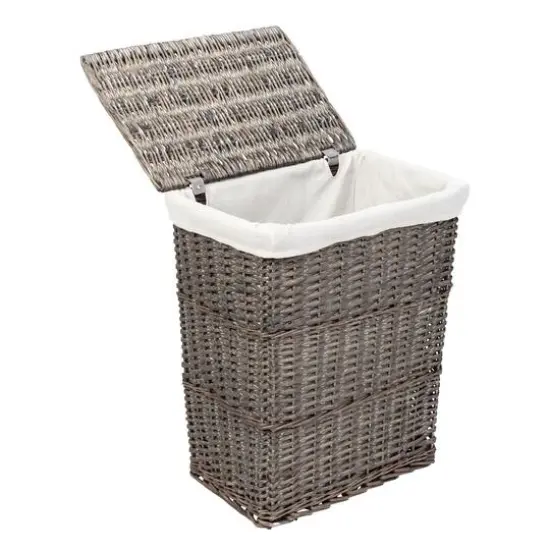 Honey Can Do 7-Piece Split Willow Woven Bathroom Storage Basket Set {5}
