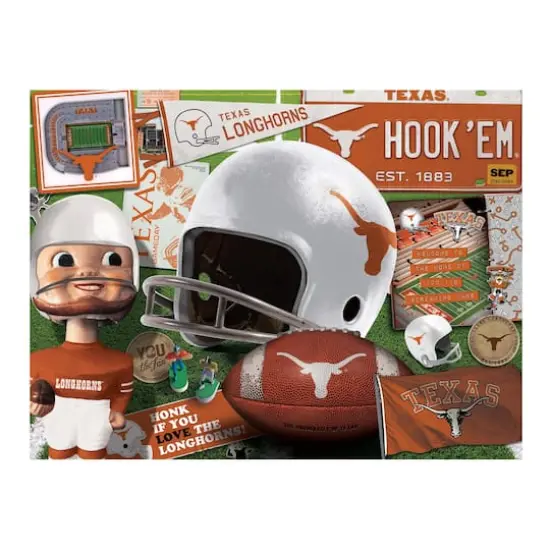 College Team Retro Series 500 Piece Puzzle Texas Longhorns {5}