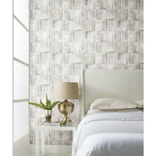 RoomMates Washout Peel & Stick Wallpaper Beige/Gray {4}