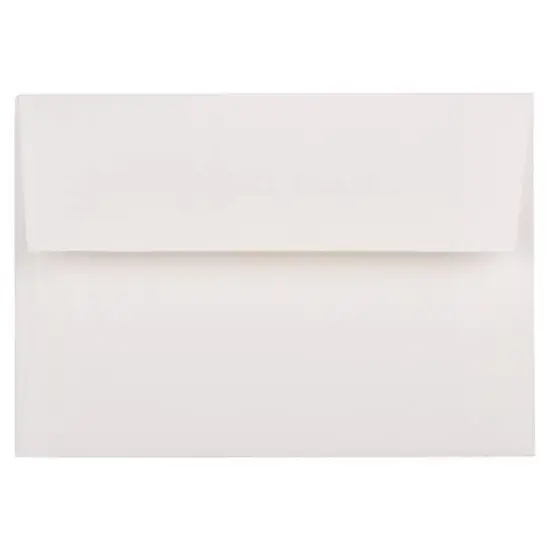 JAM Paper A1 Strathmore Invitation Envelopes, 50ct. Bright White Laid {1}