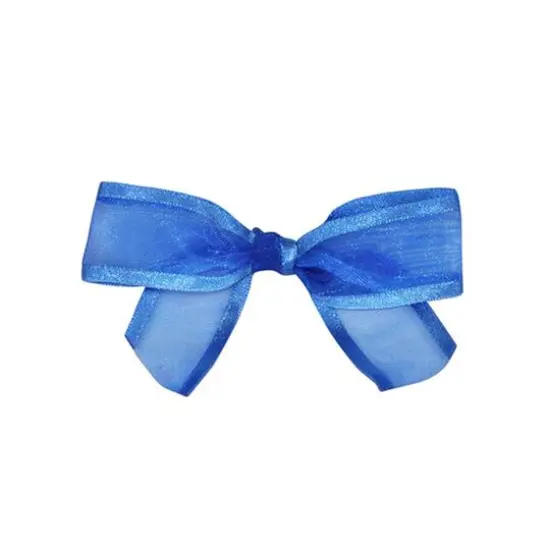 JAM Paper 7/8" Sheer Satin Edge Twist Tie Bows, 100ct. Light Blue {2}