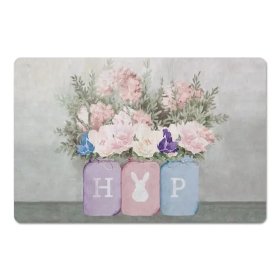 Easter Mason Jars 27" x 18" Floor Mat {1}