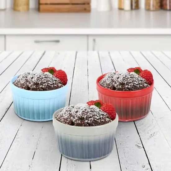 Crock-Pot 8oz. Thornburg Stoneware Assorted Ramekin Dish Set {9}