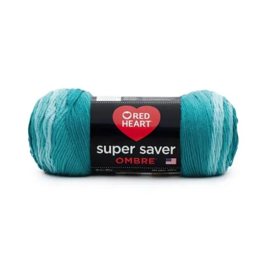 Red Heart&reg; Super Saver Ombre&trade; Yarn Deep Teal {1}
