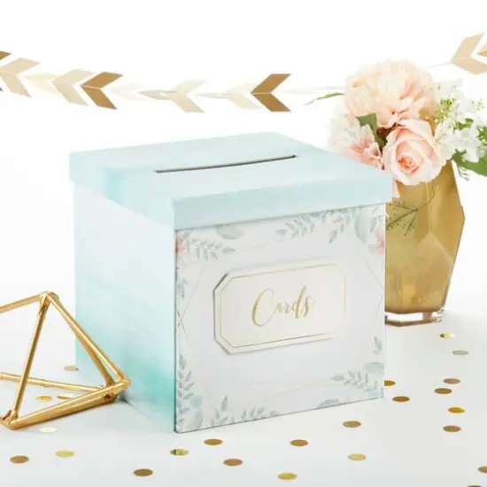 Kate Aspen&reg; Geometric Floral Card Box {3}
