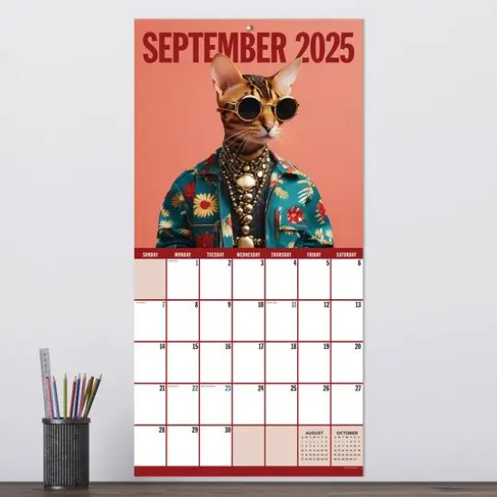 TF Publishing 2025 Pawsmopolitan Wall Calendar {4}