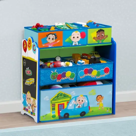 Disney&reg; CoComelon Design & Store 6 Bin Toy Storage Organizer {3}